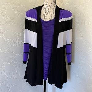 ALLISON DALEY 2 Piece Top and Jacket Size Petite Medium